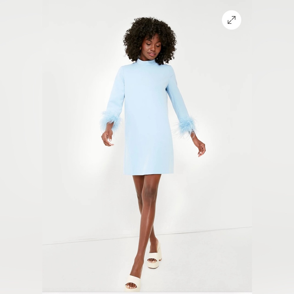 Tuckernuck Light Blue Feather Mod Ellie Dress